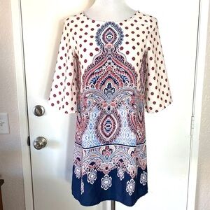 BeBop Navy & Ivory Tunic